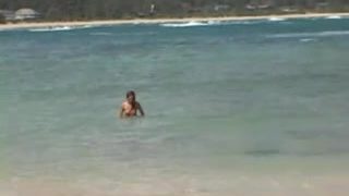 Masturbation on the beach